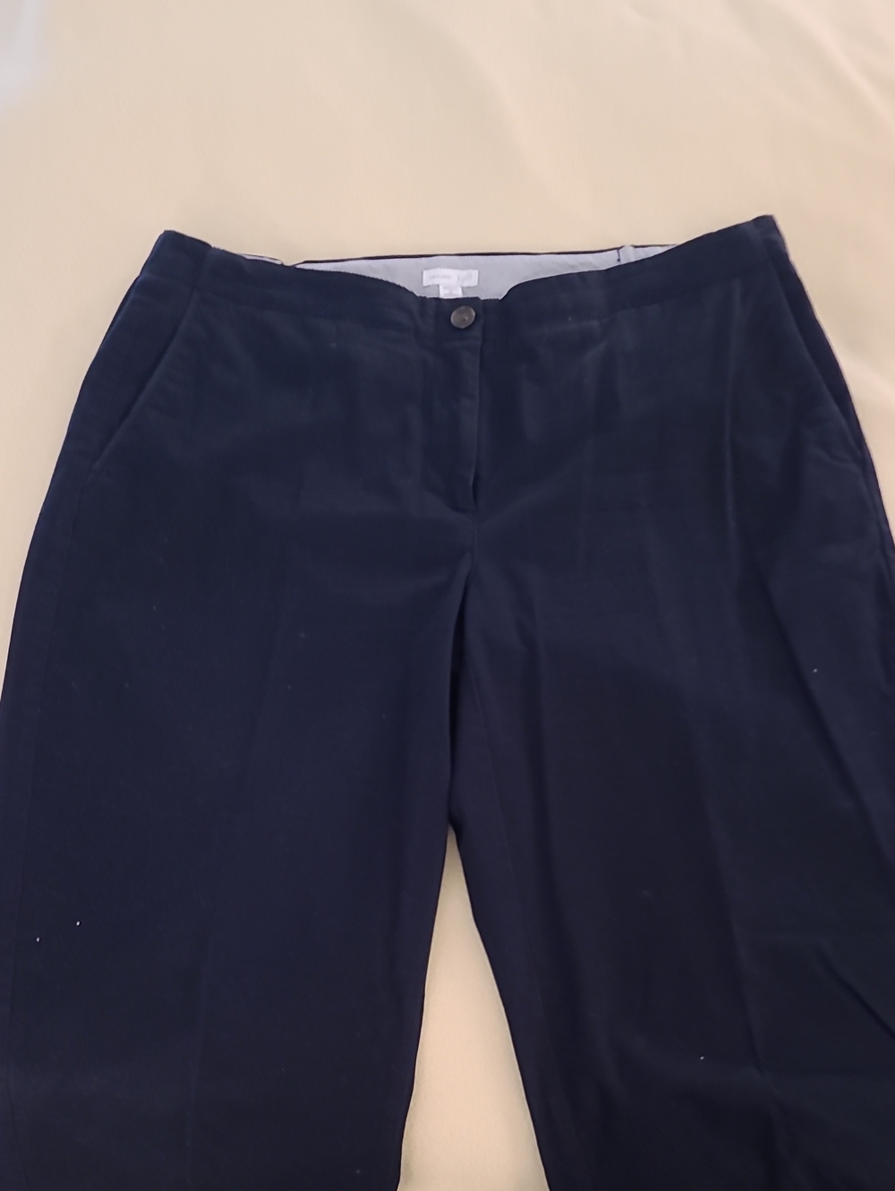 JJill Classic Navy Chino Straight-Leg Pants